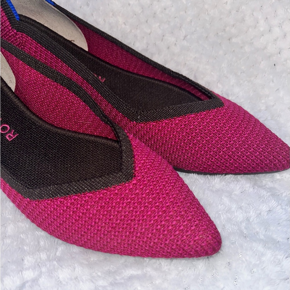 ROTHYS Magenta The Point Flats sz 8.5 - Picture 2 of 9